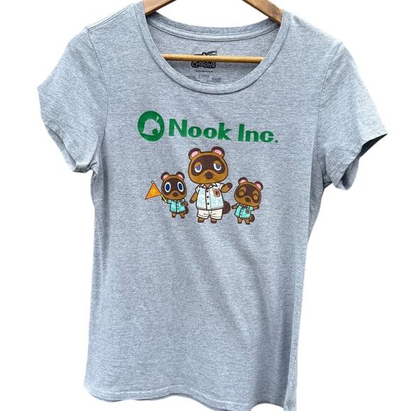 Nook Inc. Animal Crossing game gray t-shirt Size Youth Large - Picture 1 of 4